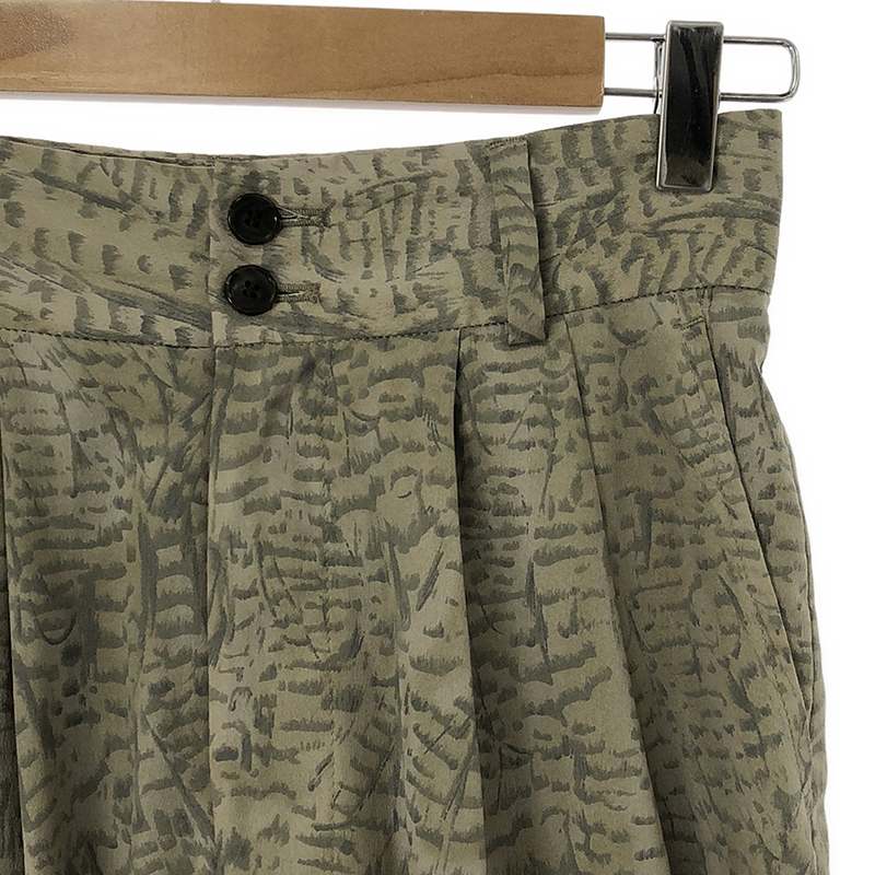 CLANE / クラネ 2タック ハイウエストパイソンパンツ / 総裏地