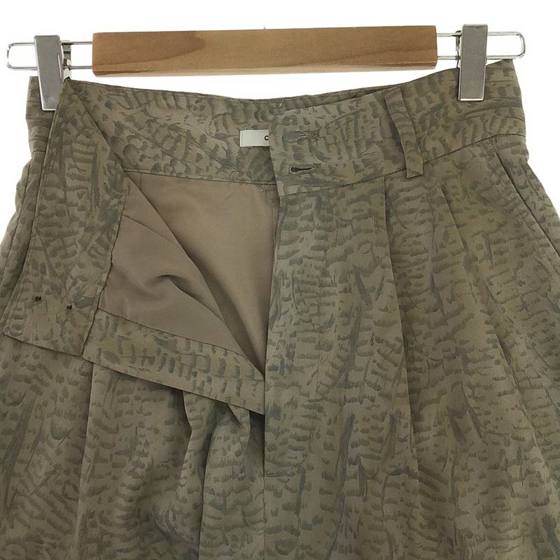 CLANE / クラネ 2タック ハイウエストパイソンパンツ / 総裏地