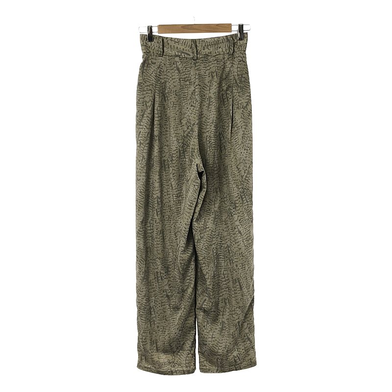 CLANE / クラネ 2タック ハイウエストパイソンパンツ / 総裏地