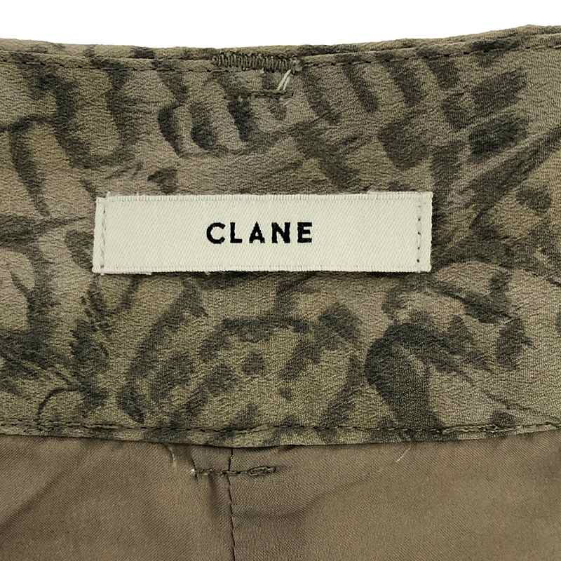 CLANE / クラネ 2タック ハイウエストパイソンパンツ / 総裏地