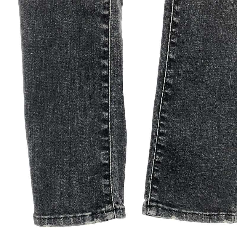 R13 / アールサーティーン ブラックデニム スキニーパンツ