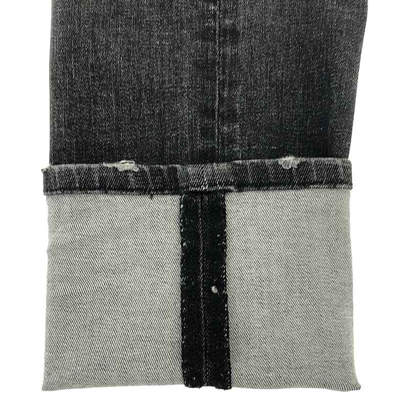 R13 / アールサーティーン ブラックデニム スキニーパンツ