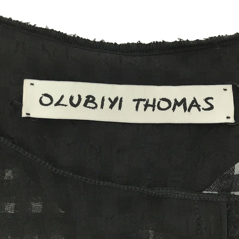 OLUBIYI THOMAS / オルヴィトーマス vest チェック オーバーサイズ プルオーバーベスト