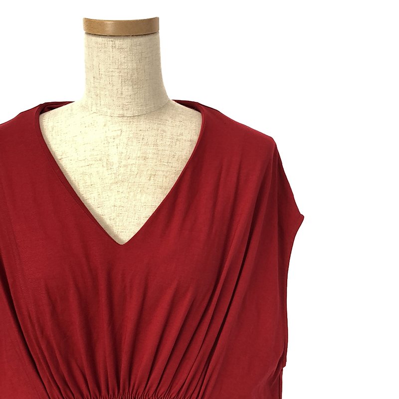 HYALINES / ハイアリン ワイドスリーブ ウエストギャザーワンピース