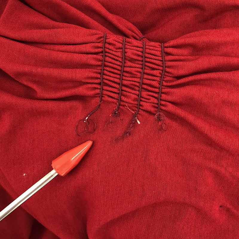 HYALINES / ハイアリン ワイドスリーブ ウエストギャザーワンピース