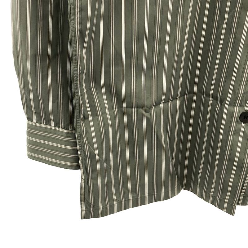 DRIES VAN NOTEN / ドリスヴァンノッテン コットン ストライプ ロングシャツ