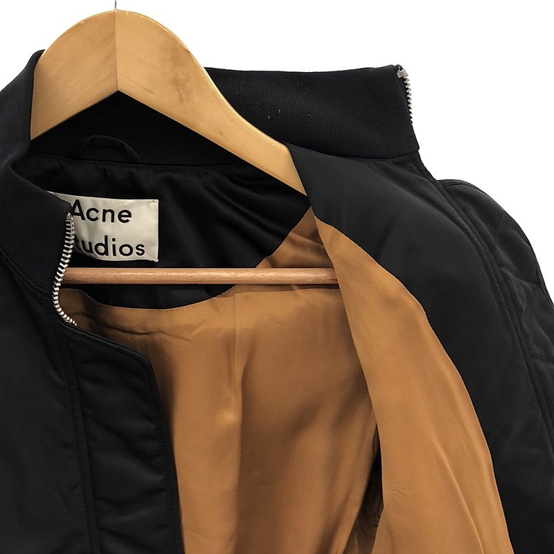 Acne Studios / アクネストゥディオズ ハイネック ロング ボンバー ジャケット / ブルゾン