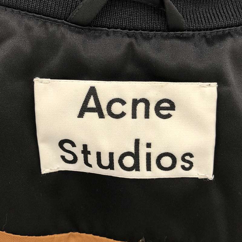 Acne Studios / アクネストゥディオズ ハイネック ロング ボンバー ジャケット / ブルゾン