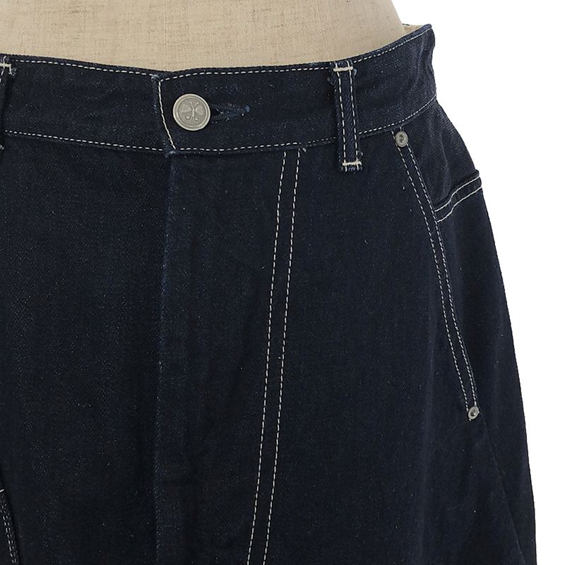 mina perhonen / ミナペルホネン always デニム ステッチ ロングスカート