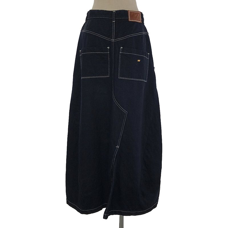 mina perhonen / ミナペルホネン always デニム ステッチ ロングスカート