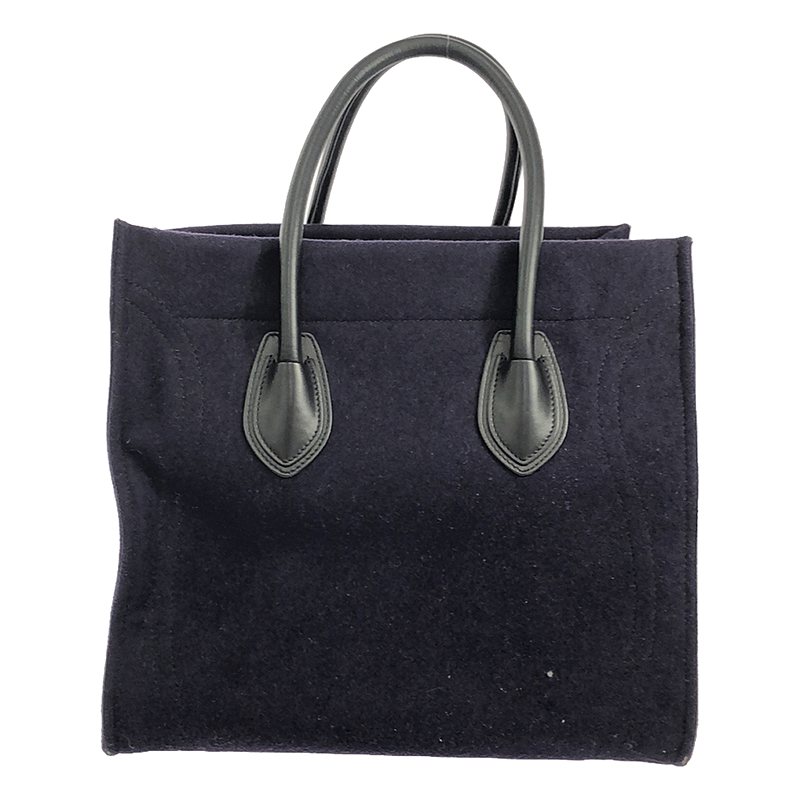 CELINE / セリーヌ ラゲージ ファントム ウールフェルト レザー トートバッグ