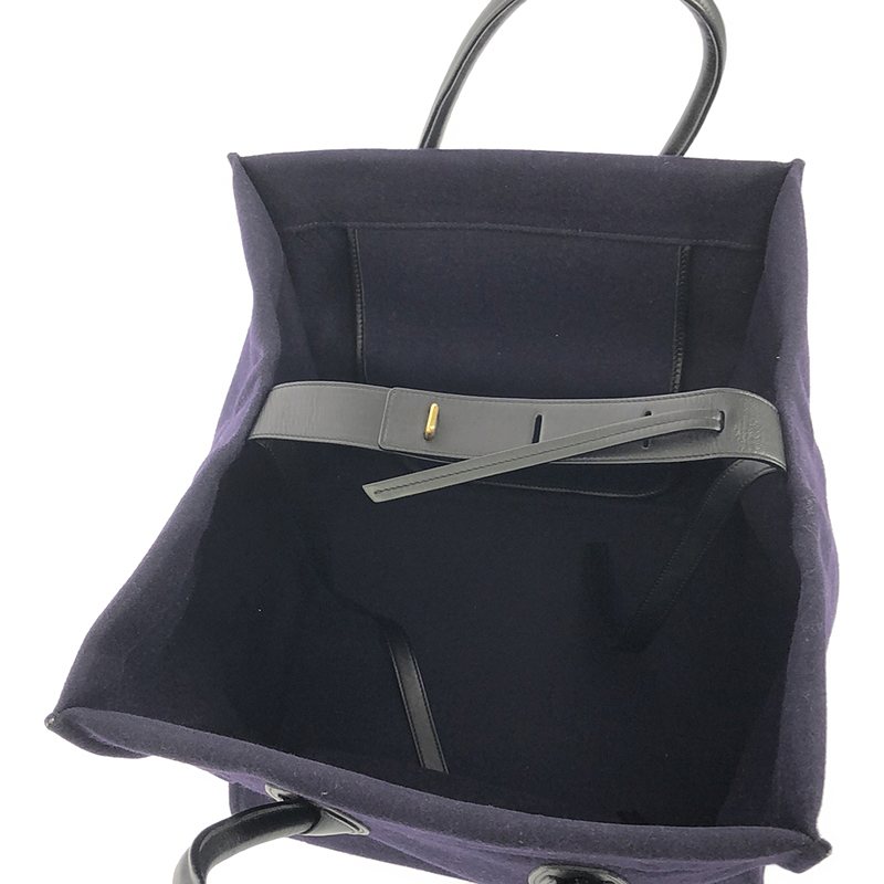 CELINE / セリーヌ ラゲージ ファントム ウールフェルト レザー トートバッグ