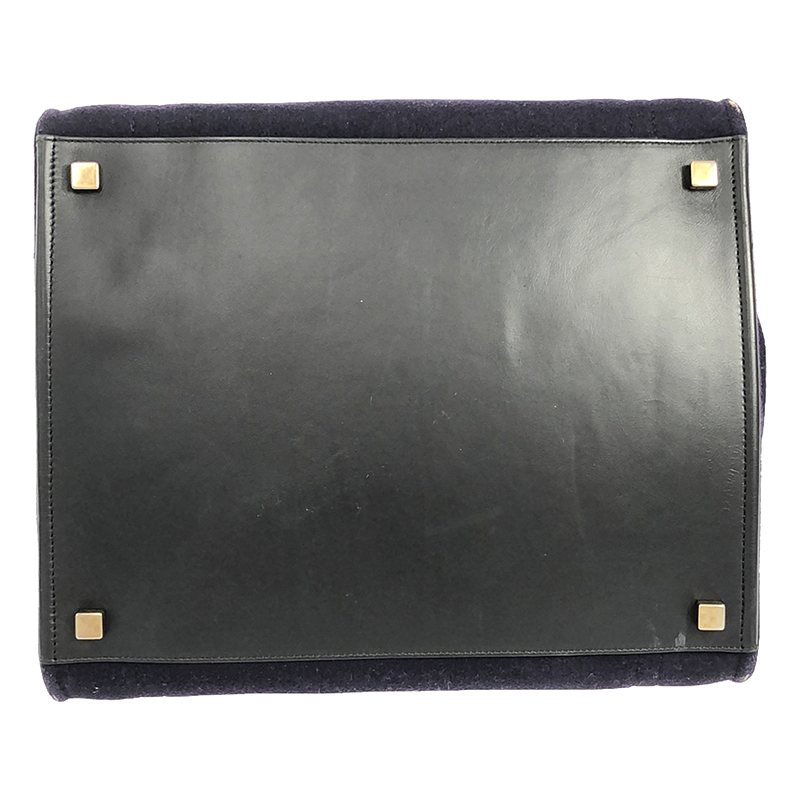 CELINE / セリーヌ ラゲージ ファントム ウールフェルト レザー トートバッグ