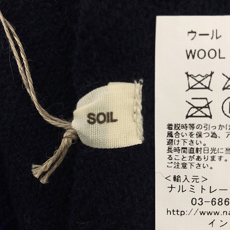 SOIL / ソイル チェック ウール ロングストール マフラー