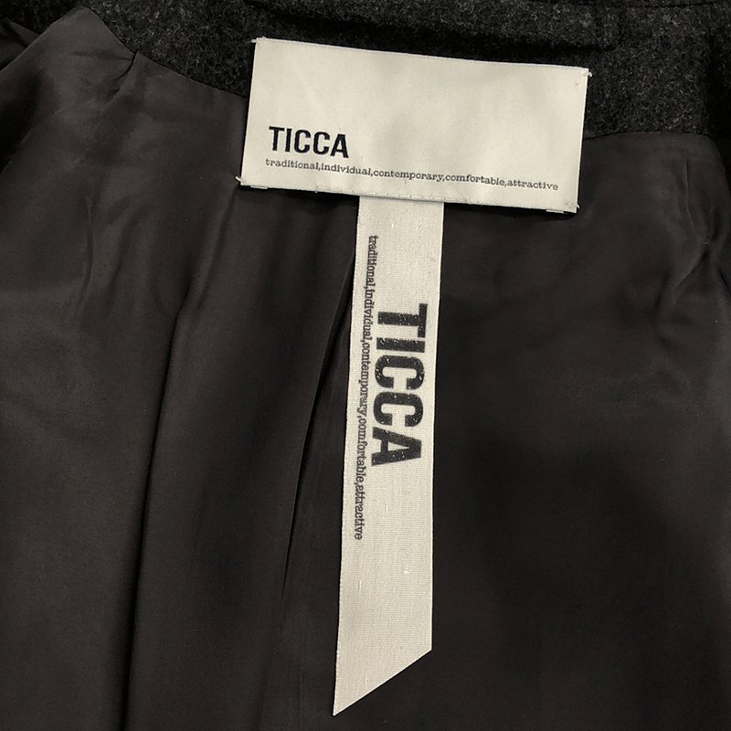 TICCA / ティッカ ウール ダブル オーバー テントコート