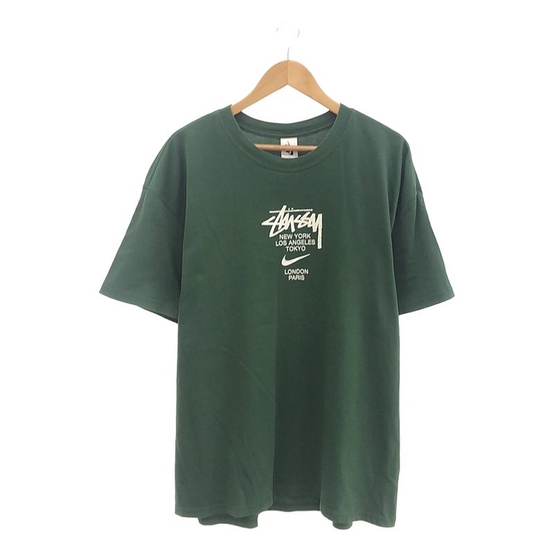 × STUSSY ステューシーコラボ INTERNATIONAL TEE インターナショナル プリントTシャツ