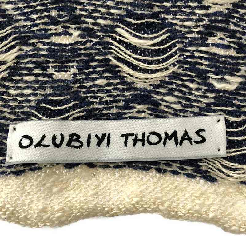 OLUBIYI THOMAS / オルヴィトーマス wool scarf ウール ジャガード ストール マフラー