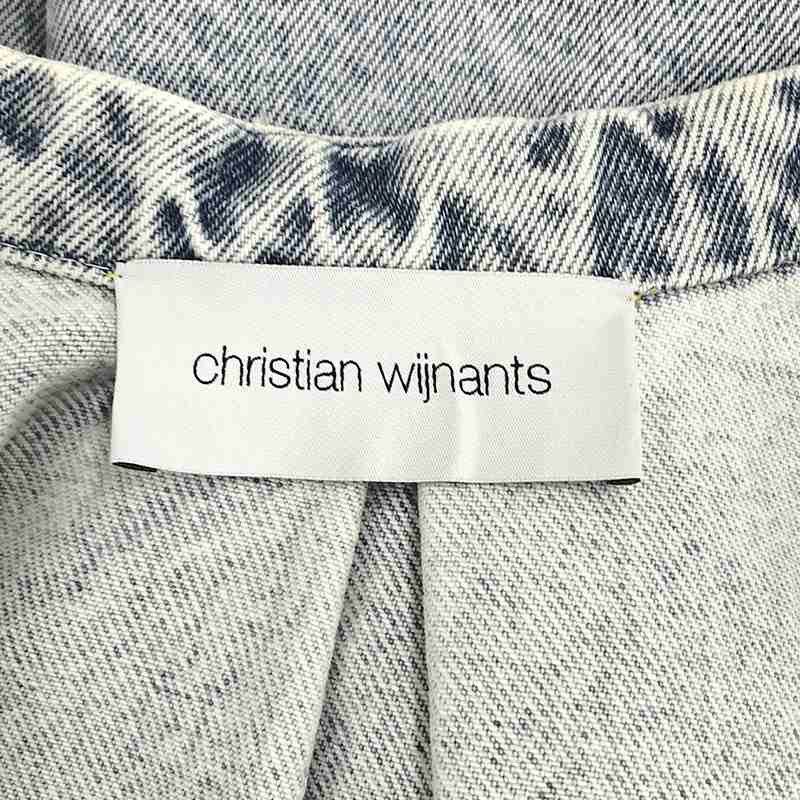 Christian Wijnants / クリスチャンワイナンツ ケミカルウォッシュデニム オーバーシャツ