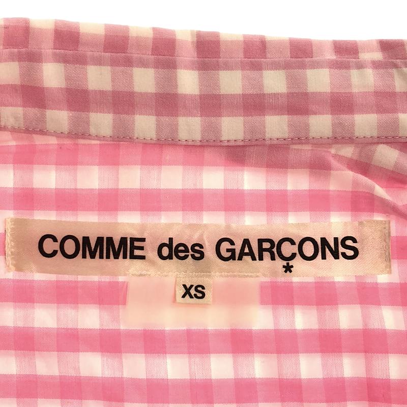 COMME des GARCONS / コムデギャルソン 丸襟 ギンガムチェック フリルシャツ