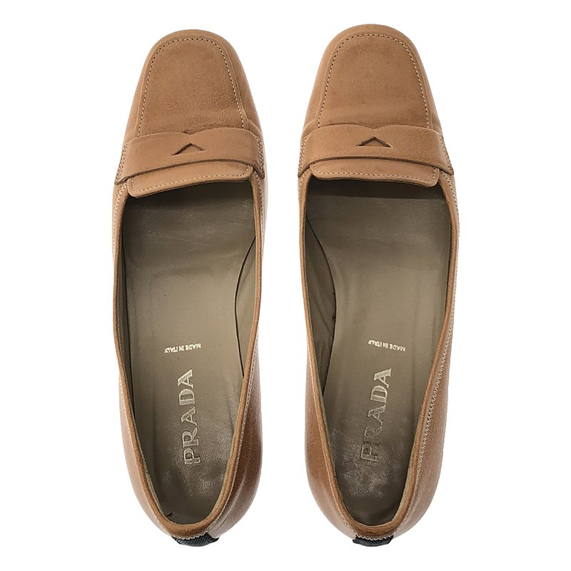 PRADA / プラダ レザー ローファー パンプス