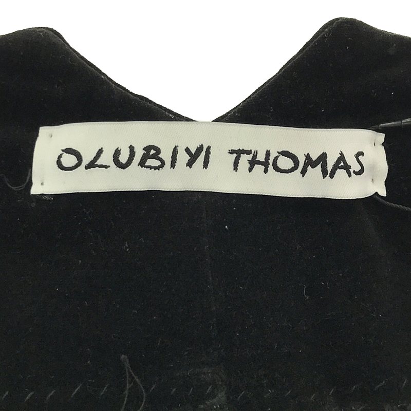 OLUBIYI THOMAS / オルヴィトーマス kick back cargo pants ベルベット カーゴパンツ