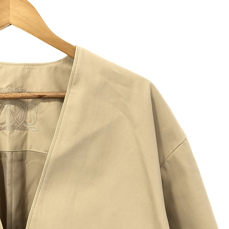 Drawer / ドゥロワー Cotton gabardine V-neck blouse プルオーバーブラウス