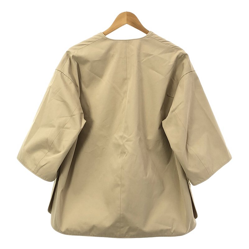 Drawer / ドゥロワー Cotton gabardine V-neck blouse プルオーバーブラウス