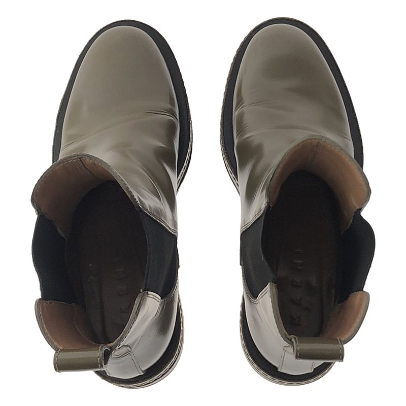 MARNI / マルニ レザー サイドゴア チェルシーブーツ