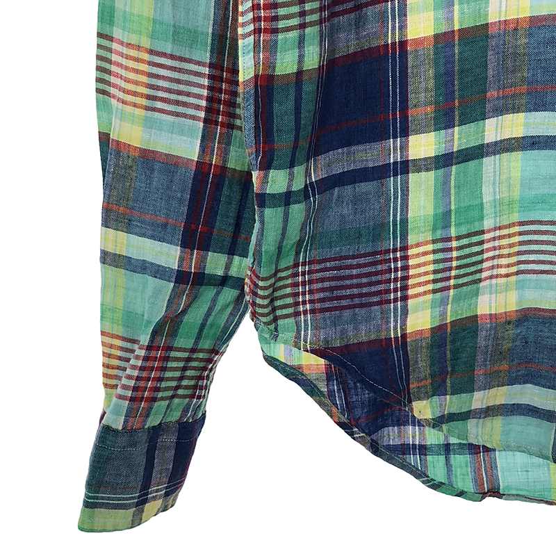 RALPH LAUREN / ラルフローレン リネン マドラスチェック シャツ