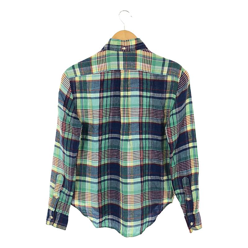 RALPH LAUREN / ラルフローレン リネン マドラスチェック シャツ
