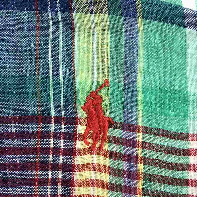 RALPH LAUREN / ラルフローレン リネン マドラスチェック シャツ