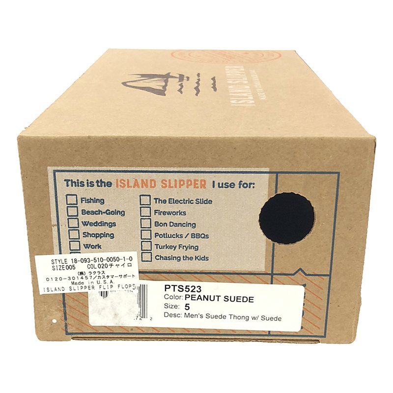 ISLAND SLIPPER / アイランドスリッパ PEANUT SUEDE スエードビーチサンダル