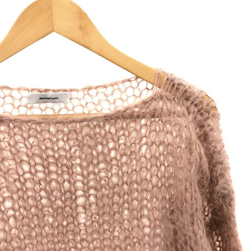 Maiami basic / マイアミベーシック モヘア ローゲージニット