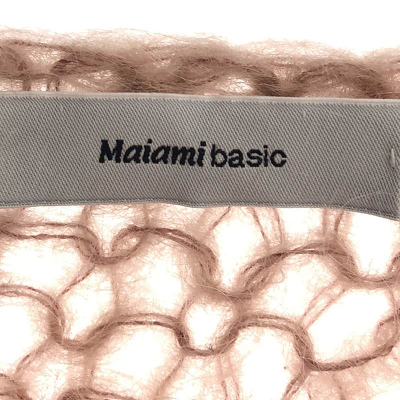 Maiami basic / マイアミベーシック モヘア ローゲージニット