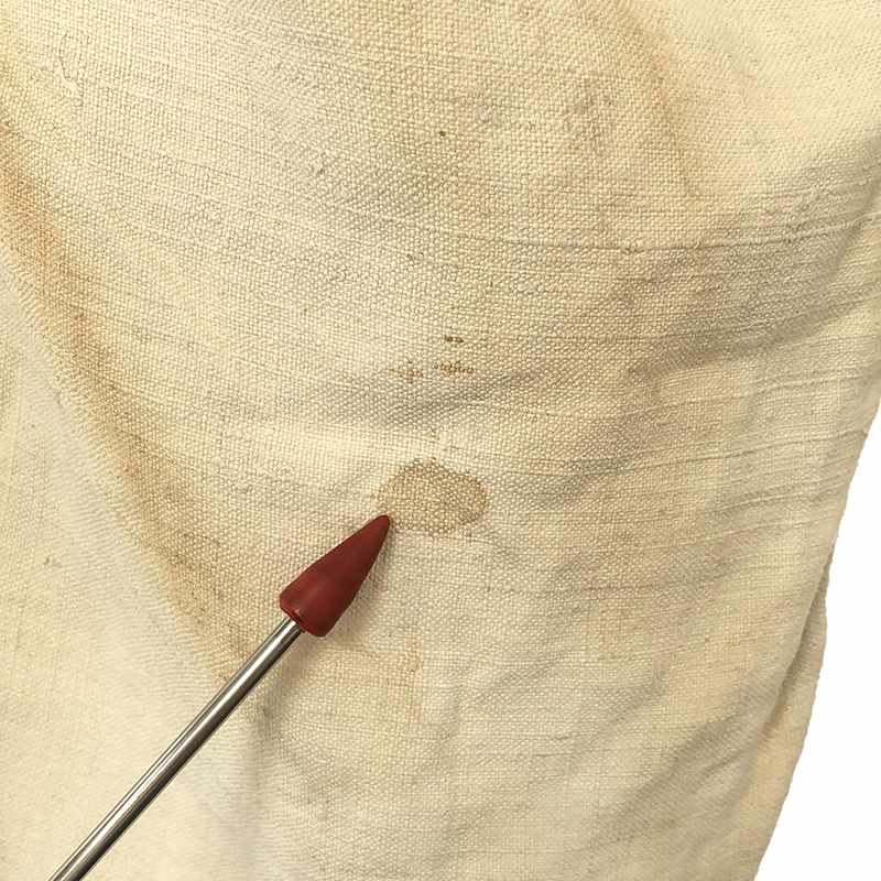 OLUBIYI THOMAS / オルヴィトーマス wideleg trousers ヴィンテージファブリック 染め加工 異素材切替 ワイドパンツ