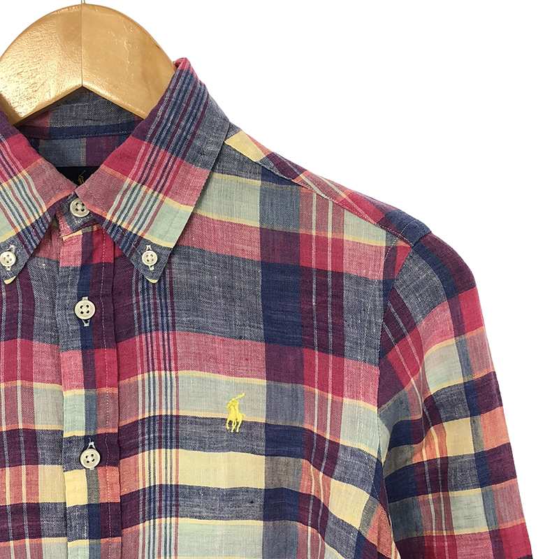 RALPH LAUREN / ラルフローレン リネン マドラスチェック シャツ