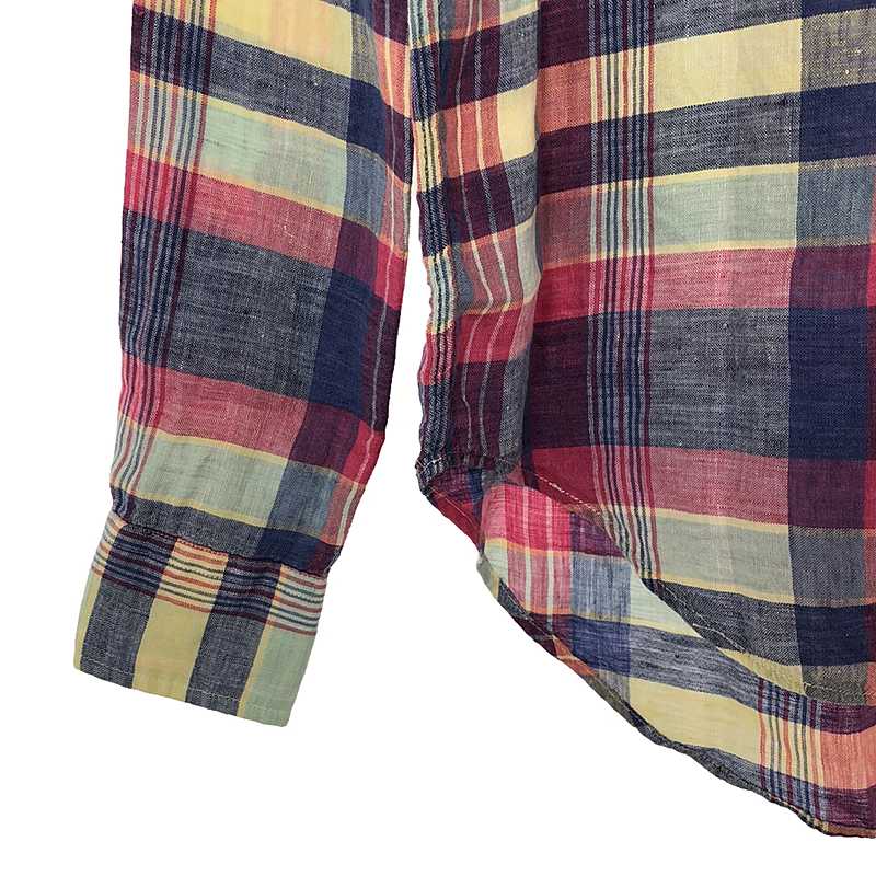 RALPH LAUREN / ラルフローレン リネン マドラスチェック シャツ