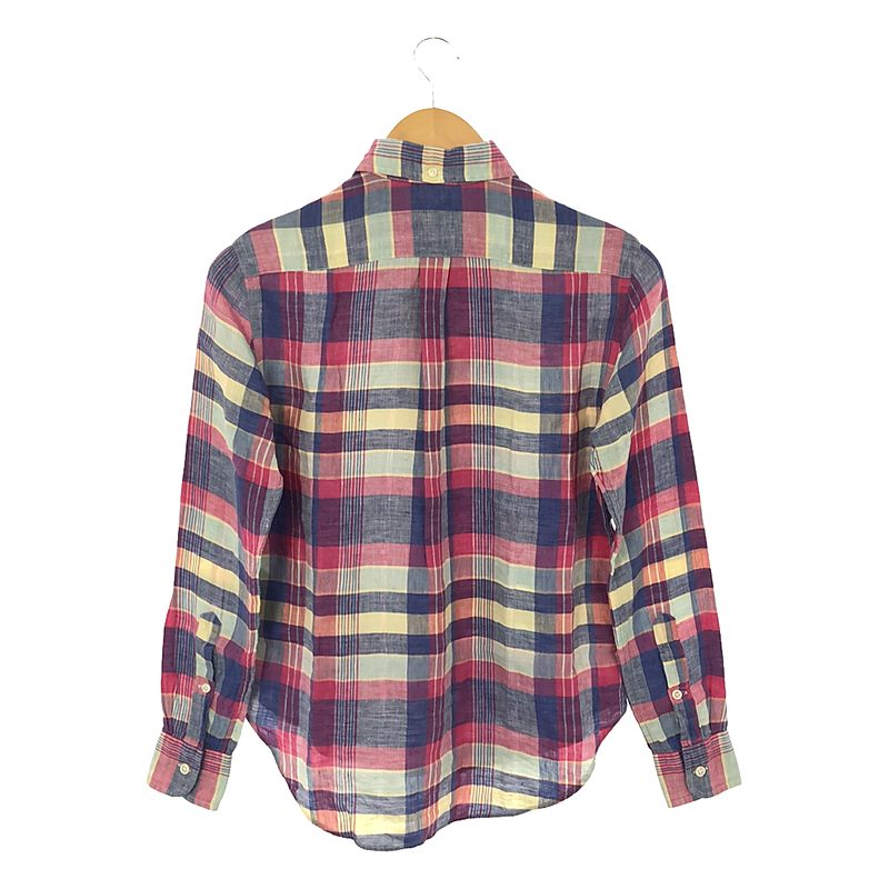 RALPH LAUREN / ラルフローレン リネン マドラスチェック シャツ