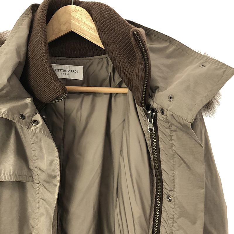 TRUSSARDI / トラサルディー 着脱可ファー・ライナー付き ダウンコート