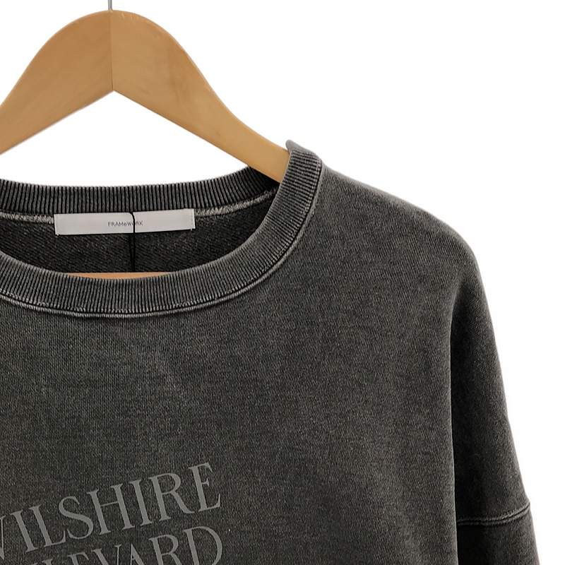 Framework / フレームワーク スリットロゴスウェット
