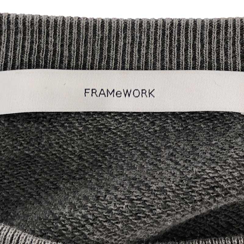Framework / フレームワーク スリットロゴスウェット