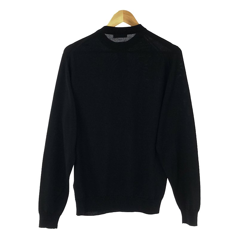 JOHN SMEDLEY / ジョンスメドレー ウール ヘンリーネック リブ ニット プルオーバー