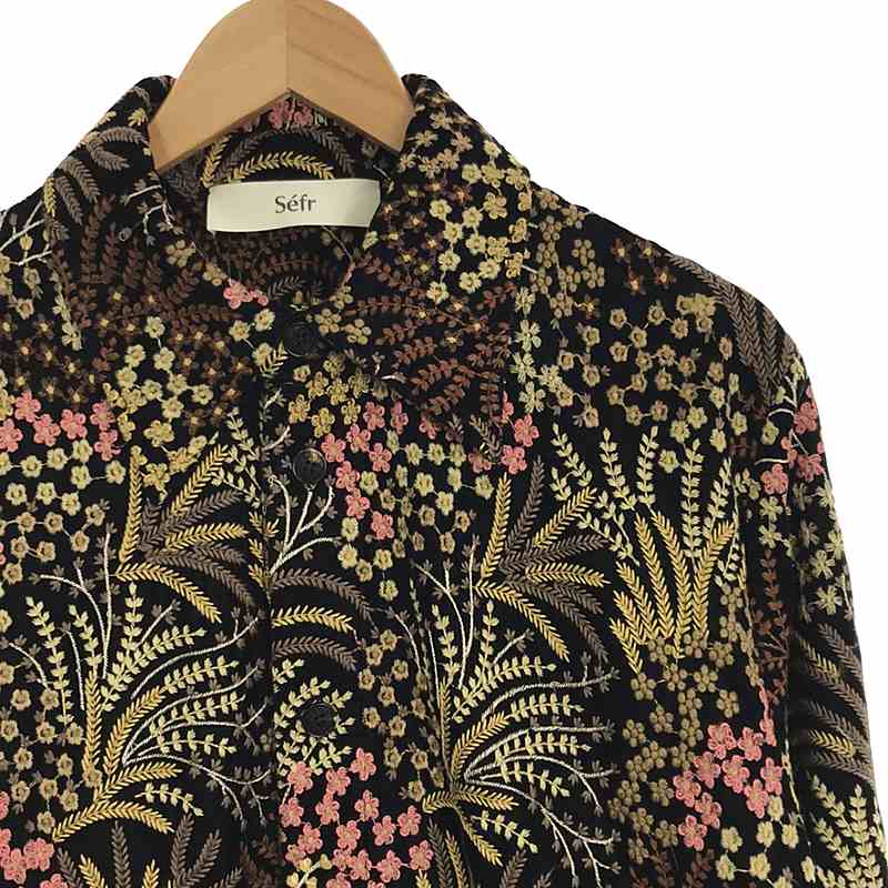 Sefr / セファ Embroidered Halva Shirt / 総柄 エンブロイダリー シャツ ジャケット