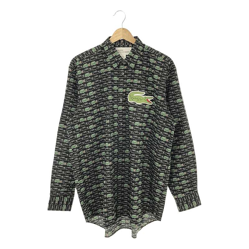 × LACOSTE PRINT SHIRT 総柄 シャツ