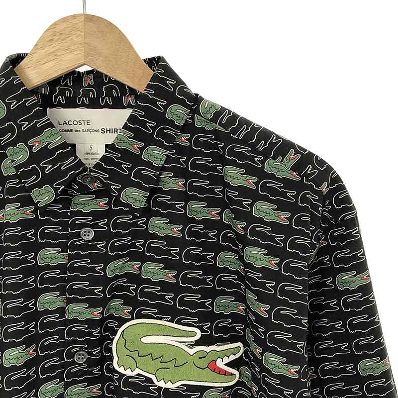 COMME des GARCONS SHIRT / コムデギャルソンシャツ × LACOSTE PRINT SHIRT 総柄 シャツ