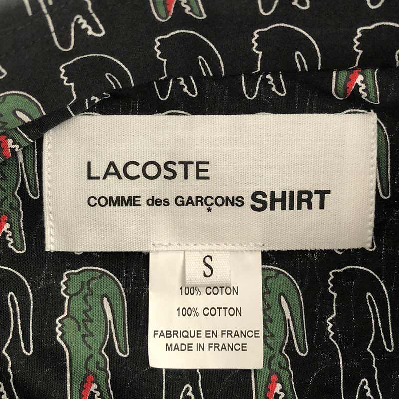 COMME des GARCONS SHIRT / コムデギャルソンシャツ × LACOSTE PRINT SHIRT 総柄 シャツ