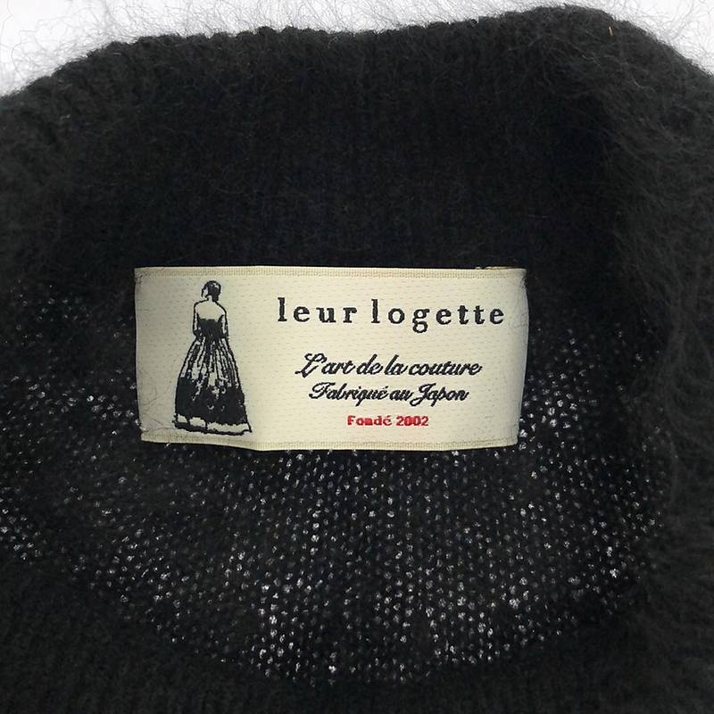 leur logette / ルールロジェット カシミヤ ファー ハイネックニット