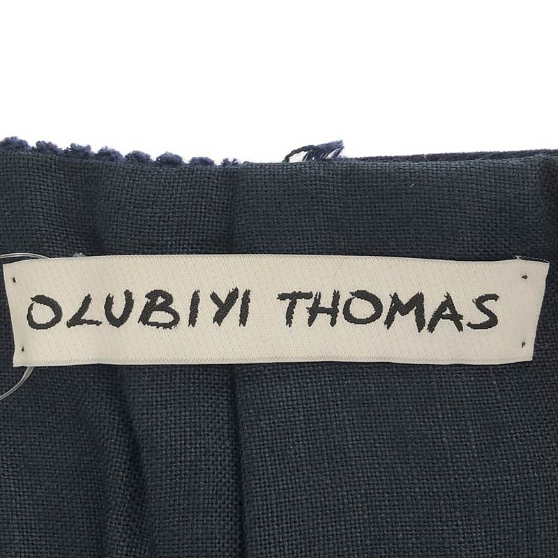 OLUBIYI THOMAS / オルヴィトーマス patched cotton velvet corduroy vest パッチワーク ベルベット コーデュロイ ベスト