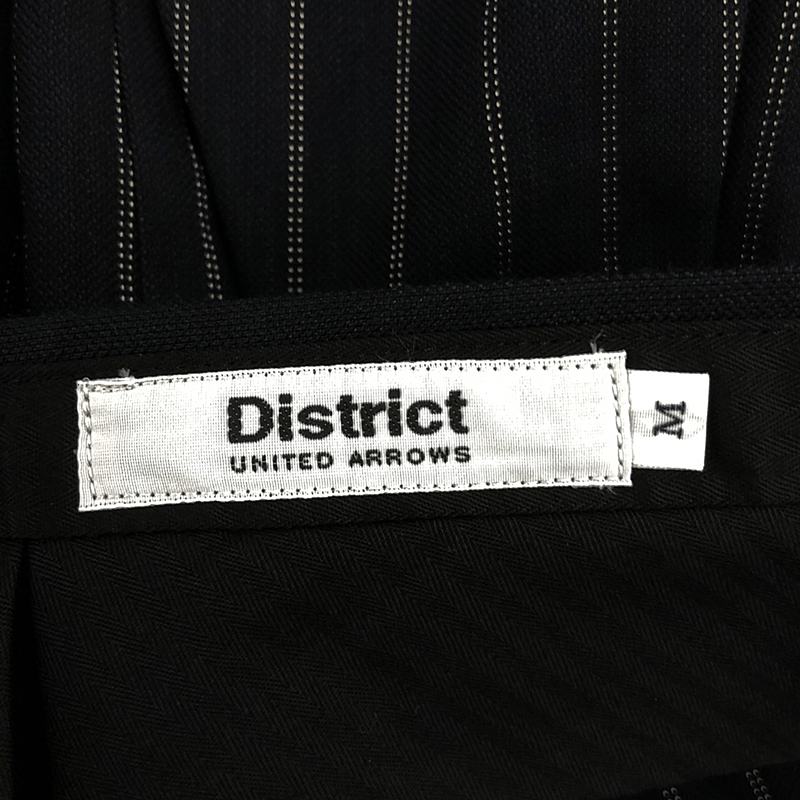 District UNITED ARROWS / ディストリクトユナイテッドアローズ ピンストライプ 2インプリーツパンツ