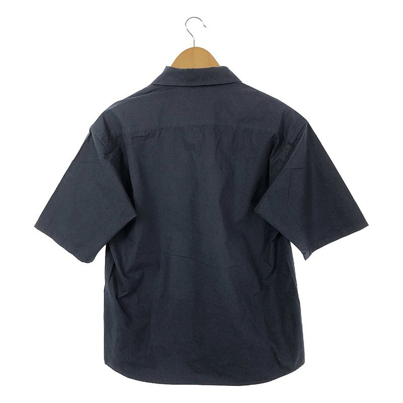 Umit Benan / ウミットベナン コットン ジップアップ 半袖シャツ